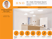 Tablet Screenshot of hno-quint.com